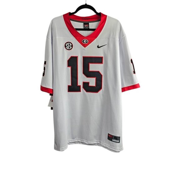 Nike Other - Stitched #15 Carson Beck Georgia Bulldogs College Nike White Football Jersey New